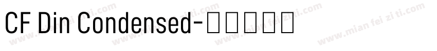 CF Din Condensed字体转换